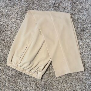 155a Vtg Draper's & Damon's Stretch Beige Pants Size L
